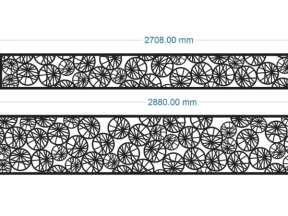 File mẫu cnc lan can 2 kích thước đẹp mắt