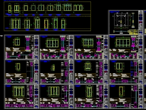 File mẫu thư viện dwg đầy đủ đầy đủ cấu tạo cửa sắt nhôm xingfa