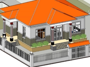 File nhà cấp 4 với diện tích 11x13m