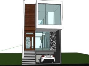 File nhà ở 2 tầng 5x20m có hầm