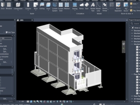 File revit 2020 2 lầu nhà ở 6x15m(3d+kết cấu+kiến trúc)