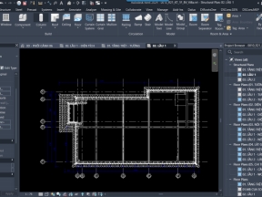 File revit 2021 kiến truc nhà 1 lầu (3d +phối cảnh)