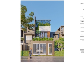 File revit kiến trúc kết cấu mẫu nhà 3 tầng 5x21m phong cách hiện đại