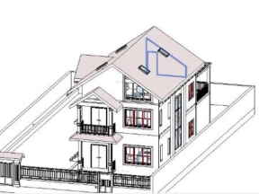 File revit mẫu biệt thự 3 tầng kích thước thiết kế 7.2x16m