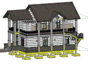File revit mẫu nhà phố 2 tầng 8x14m