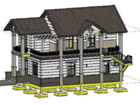 File revit nhà ở phố 2 tầng diện tích thiết kế 8x14m
