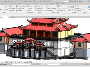 File revit thiết kế chùa