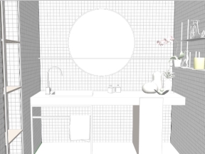 File sketchup nội thất căn hộ tắm