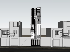 File sketchup việt nam nhà ở phố 5 tầng 4x12.85m