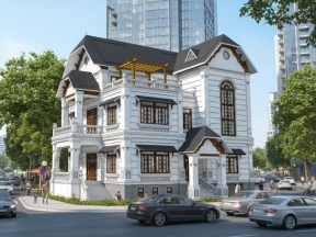 File su biệt thự cổ điển 2 tầng 12x15m