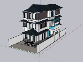 File su mẫu biệt thự 3 tầng 7.1x19m