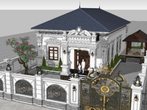 File su mẫu biệt thự cấp 4 9.5x18m
