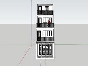 File su mẫu nhà phố 4 tầng 3.75x13m