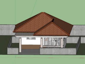 File su nhà cấp 4 kích thước 13x18m