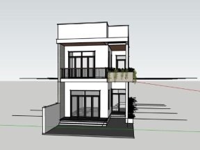 File su nhà ở 2 tầng 6.5x17.7m