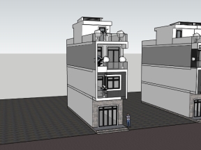 File su nhà ở 4 tầng 4x13.8m