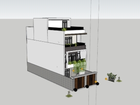 File su nhà ở 4 tầng 7x20m