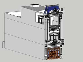 File su nhà ở phố 3 tầng tân cổ điển 5x20m