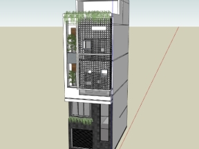 File su nhà phố 3 tầng 1 lửng diện tích thiết kế 5x10m