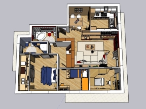 File su thiết kế bố trí nội thất tòa nhà chung cư