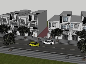 File su thiết kế các mẫu nhà phố trong khu dân cư mới nhất
