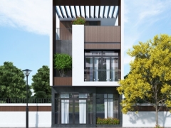 File Su thiết kế mẫu nhà phố 2 tầng năm hiện đại