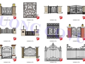 File su tổng hợp nhiều mẫu cửa cổng đẹp