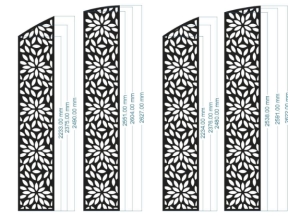 File thiết kế cnc cổng 4 cánh hoa đẹp