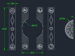 File thiết kế cnc cổng an khang thịnh vượng trống đồng