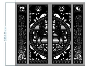File thiết kế cnc cổng ngựa vạn sự như ý