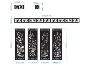 File thiết kế cnc cổng tùng cúc trúc mai cắt âm