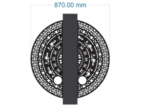 File thiết kế cnc trống đồng file cad đẹp