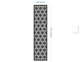 File thiết kế cnc vách cổng hoa 6 cánh