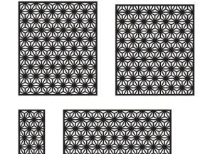 File thiết kế cnc vách ngăn 4 kích thước xây dựng đơn giản