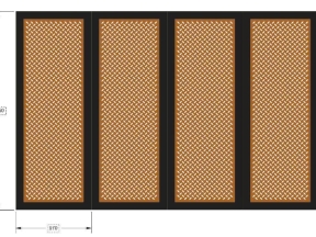 File thiết kế cổng cnc 4 cánh và 1 cánh