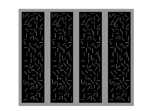 File thiết kế dxf cnc cổng 4 cánh đơn giản