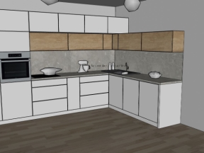 File thiết kế sketchup nội thất phòng bếp