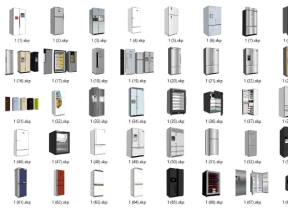 File thư viện các thiết kế tủ lạnh .skp