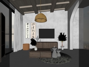 Free download thiết kế nội thất phòng khách kiểu mới model .skp