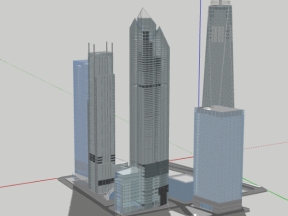 Free model sketchup dựng trung tâm thương mại cao tầng