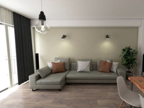 Free thiết kế nội thất phòng khách đơn giản model su
