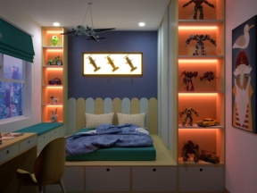 Free thiết kế nội thất phòng ngủ cho bé trai