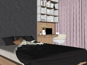 Free thiết kế phòng ngủ 3d.skp