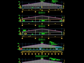 Full bản vẽ CAD xưởng sản xuất sợi chỉ RIO - Quảng Nam