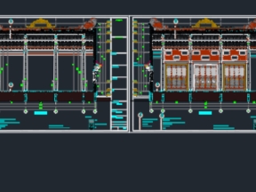 Full bản vẽ file cad nhà thờ họ 8.5x10.5m