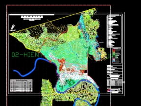 Full bản vẽ quy hoạch khu đô thị chợ lớn - bắc ninh - bình thuận (kiến trúc+giao thông+điện+cấp thoát nước+thông tin+san