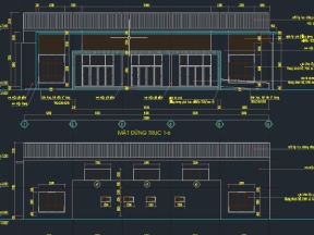 Full dwg bản vẽ bản vẽ nhà thể thao đa năng 23.42x31m