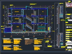 Full file cad mẫu biệt thự song lập 2 tầng 20x8.4m(kiến trúc +kết cấu +điện nước+dự toán)