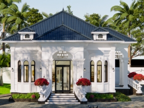 Full file thiết kế Biệt thự tân cổ điển mái Nhật 10x15m đầy đủ các hạng mục kiến trúc, kết cấu, điện nước