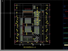 Full hồ sơ hồ sơ cad mẫu nhà phố kết hợp tòa nhà 3 tầng 1 tum 14x11.5m